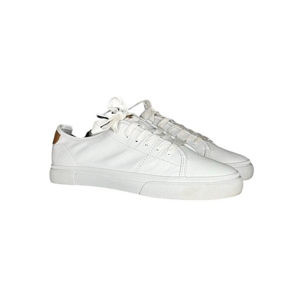 Frye Gia Low Lace Women's White Leather Sneaker Size 8.5 - Picture 3 of 6